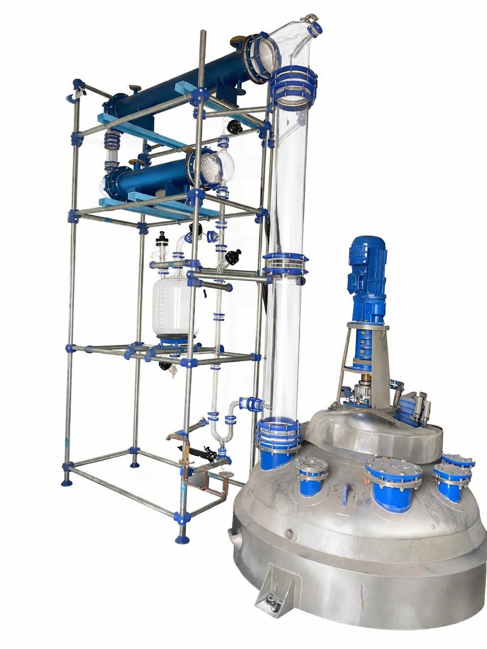 Glass assembly over GLR with double condenser