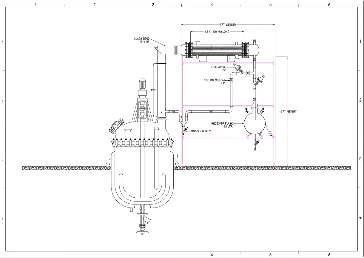 Glass assembly over GLR