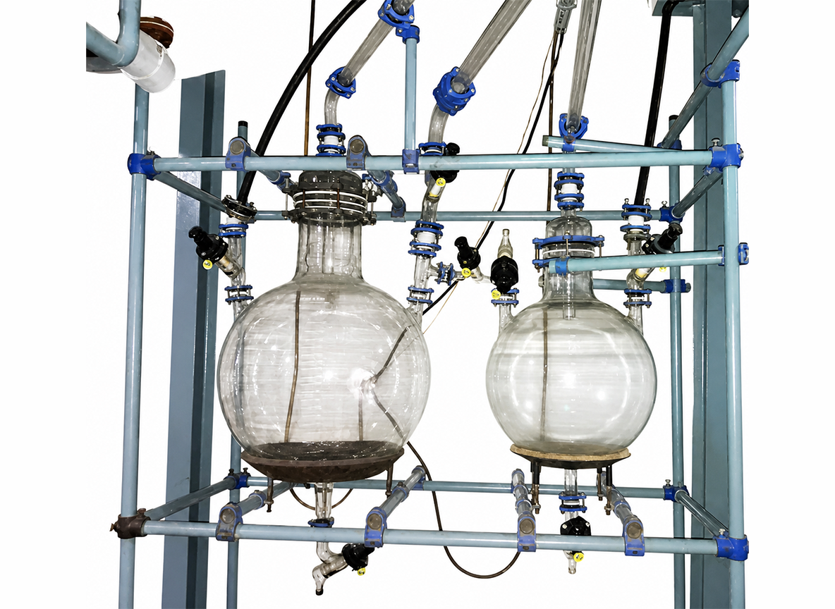 Simple distillation assembly
